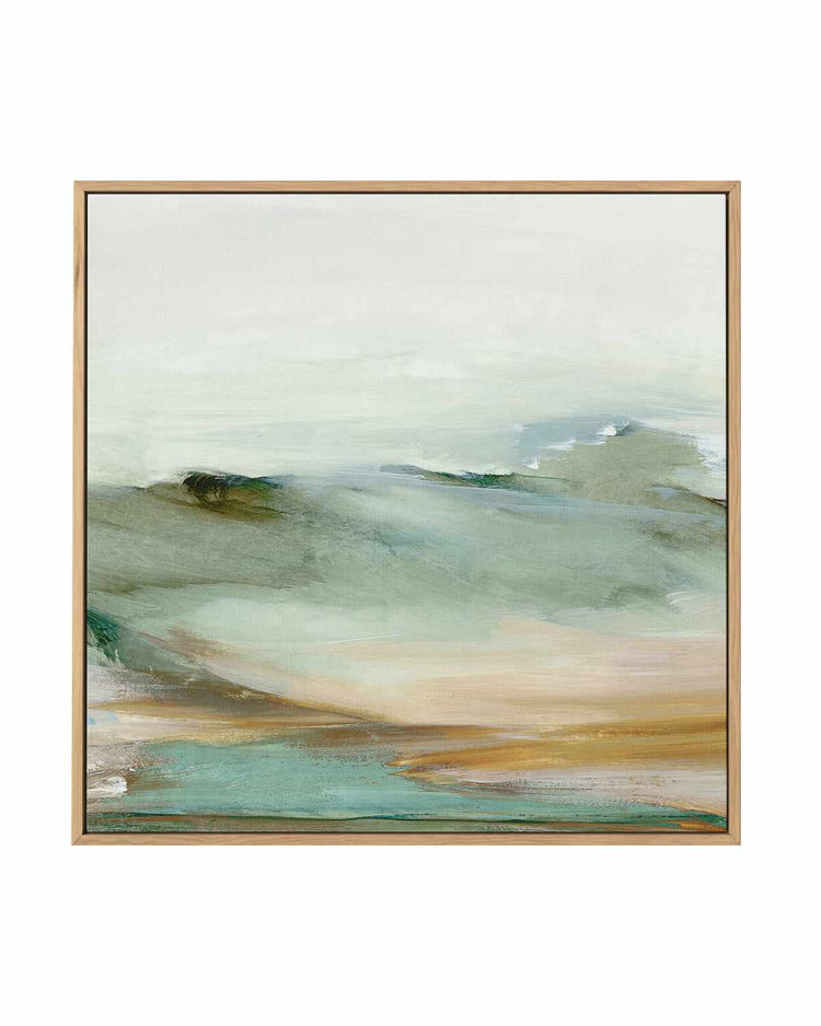 Abstract Landscape Right SQ | Framed Canvas Art Print