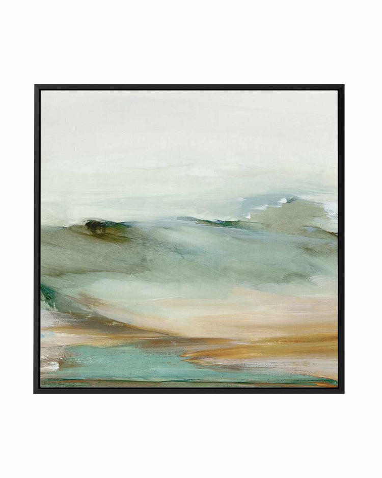 Abstract Landscape Right SQ | Framed Canvas Art Print