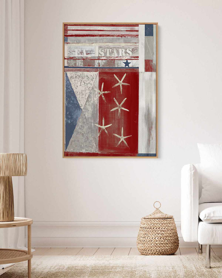 Americana II | Framed Canvas Art Print