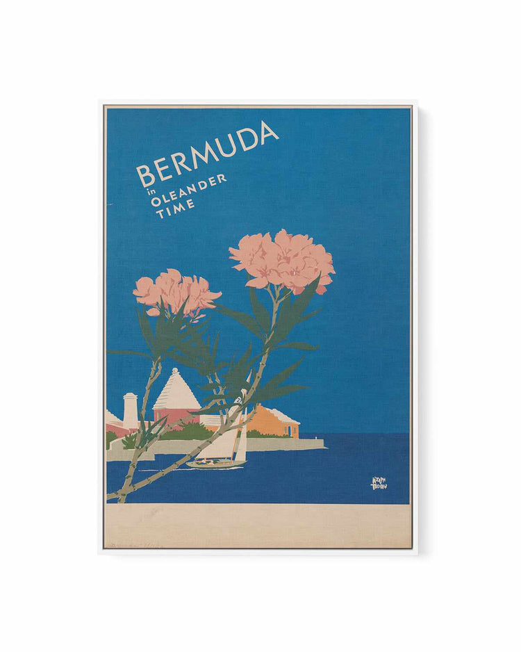 Bermuda Vintage Poster | Framed Canvas Art Print
