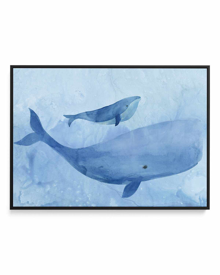 Blue Spirits II | Framed Canvas Art Print