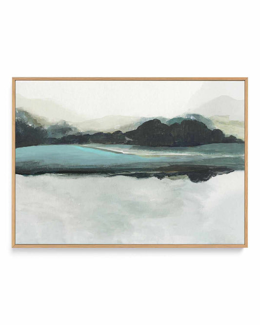 Blue View | Framed Canvas Art Print
