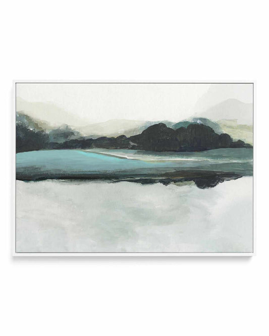 Blue View | Framed Canvas Art Print