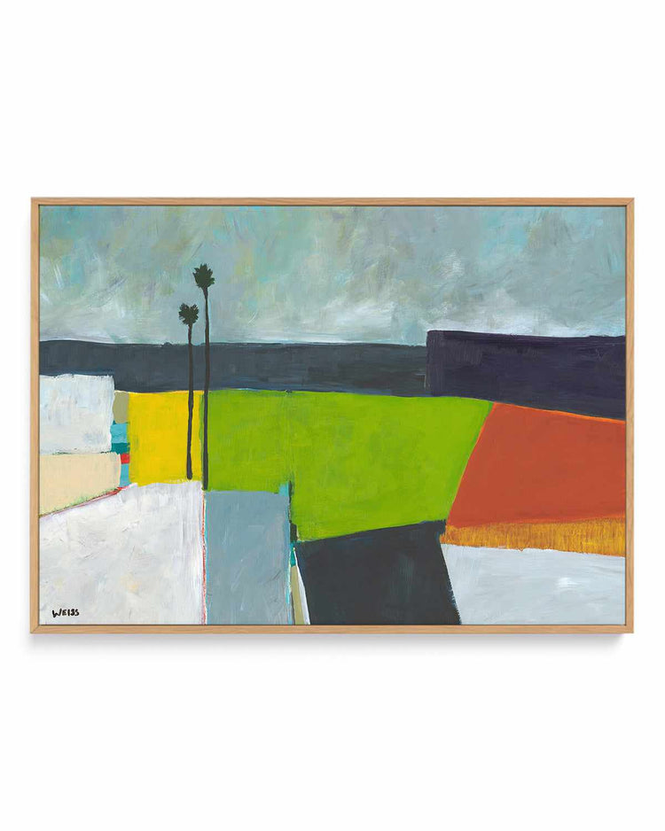 Composed Earth by Jan Weiss | Framed Canvas Art Print