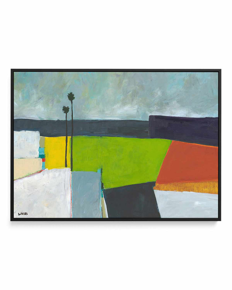 Composed Earth by Jan Weiss | Framed Canvas Art Print