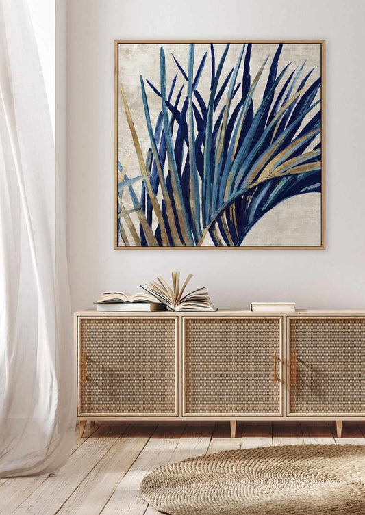 Easing Palm I | Framed Canvas Art Print