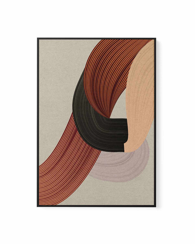Fibers VI by Design Fabrikken | Framed Canvas Art Print