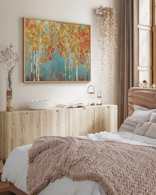 First Moment | Framed Canvas Art Print