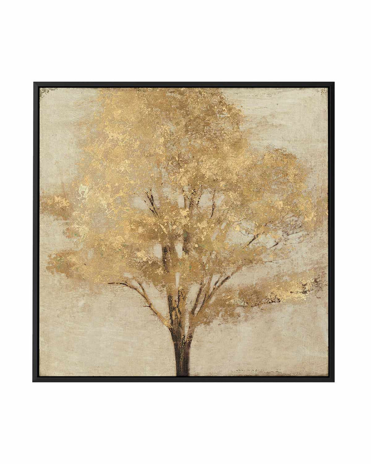 Gold Umber | Framed Canvas Art Print
