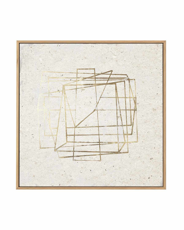 Golden Embrace II | Framed Canvas Art Print