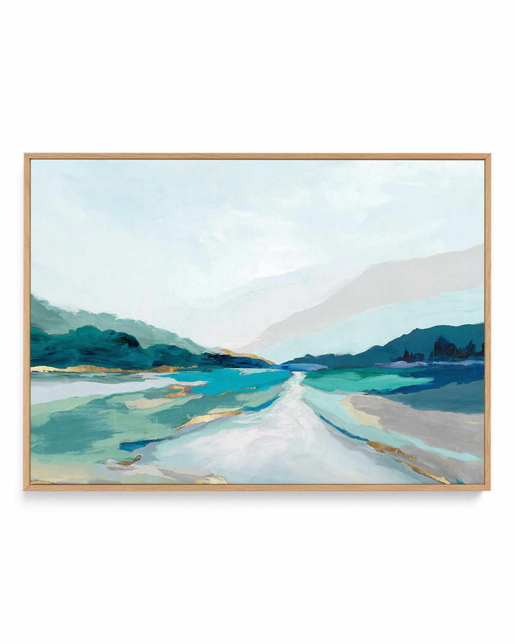 Hope Creek Blue | Framed Canvas Art Print