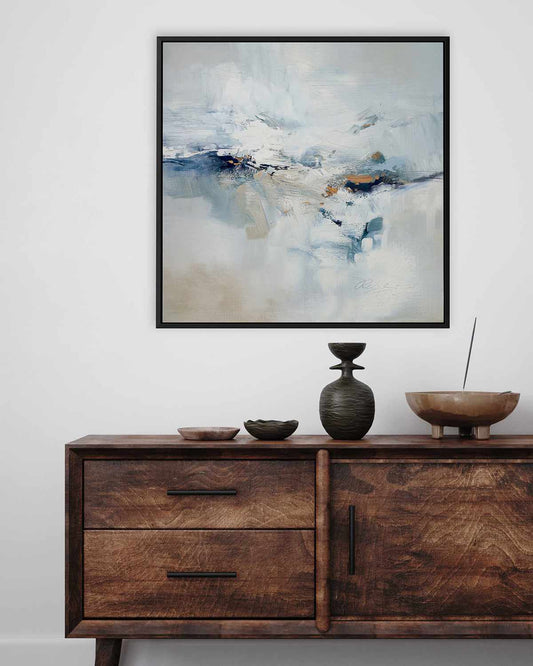 Icy Chill by Rebecca Fox | Framed Canvas Art Print