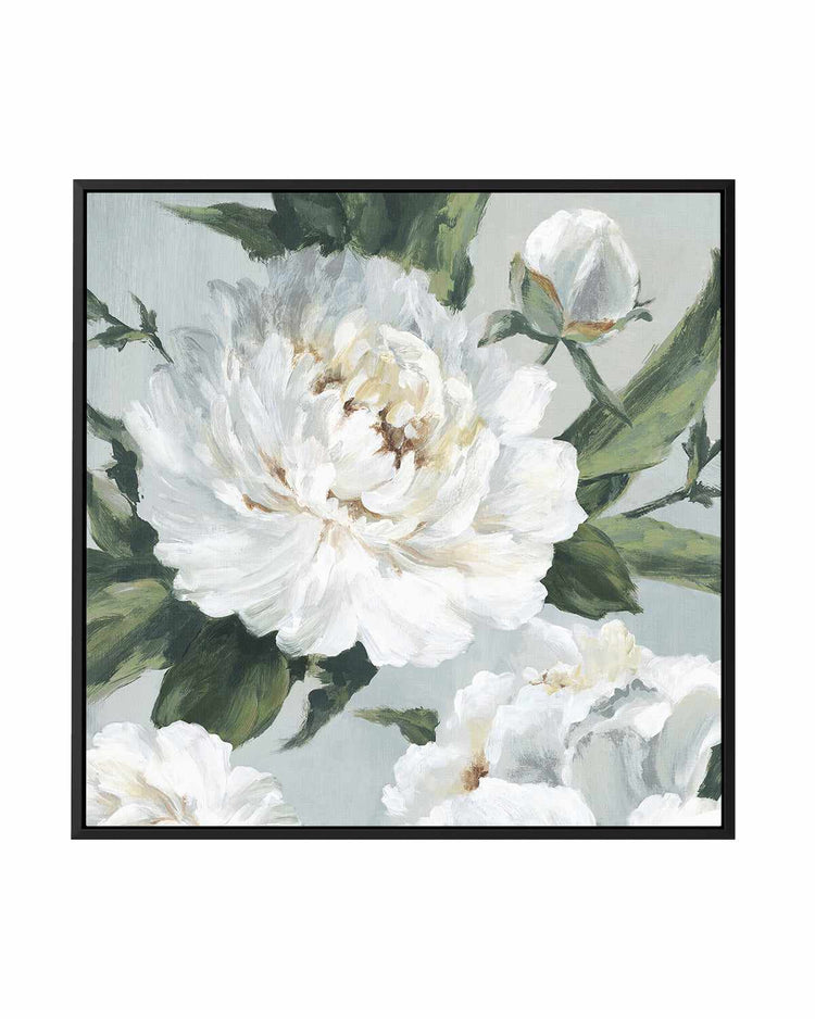 Large Peonies II | Framed Canvas Art Print