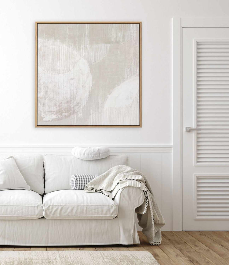 Nordic Neutral | Framed Canvas Art Print