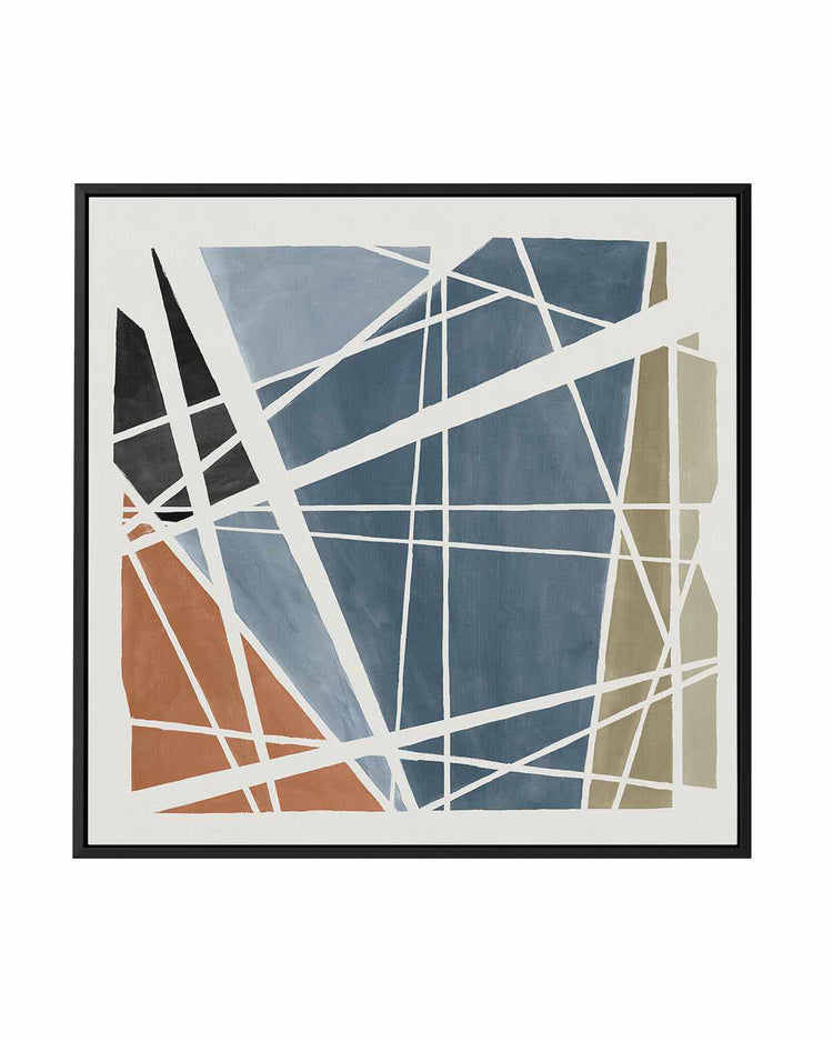 Pieces Together I | Framed Canvas Art Print
