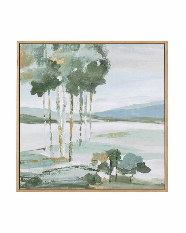 Serene Blue II | Framed Canvas Art Print