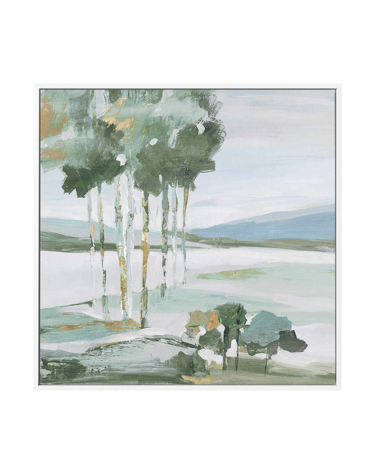 Serene Blue II | Framed Canvas Art Print