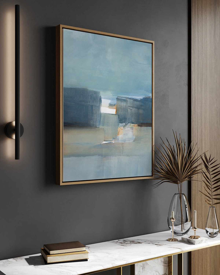 Spatial Composition PT III by Stephane Villafane | Framed Canvas Art Print