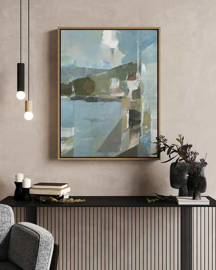 Spatial Composition PT IV by Stephane Villafane | Framed Canvas Art Print