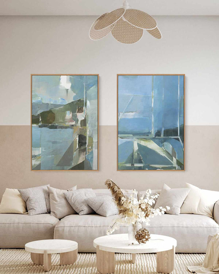 Spatial Composition PT V by Stephane Villafane | Framed Canvas Art Print