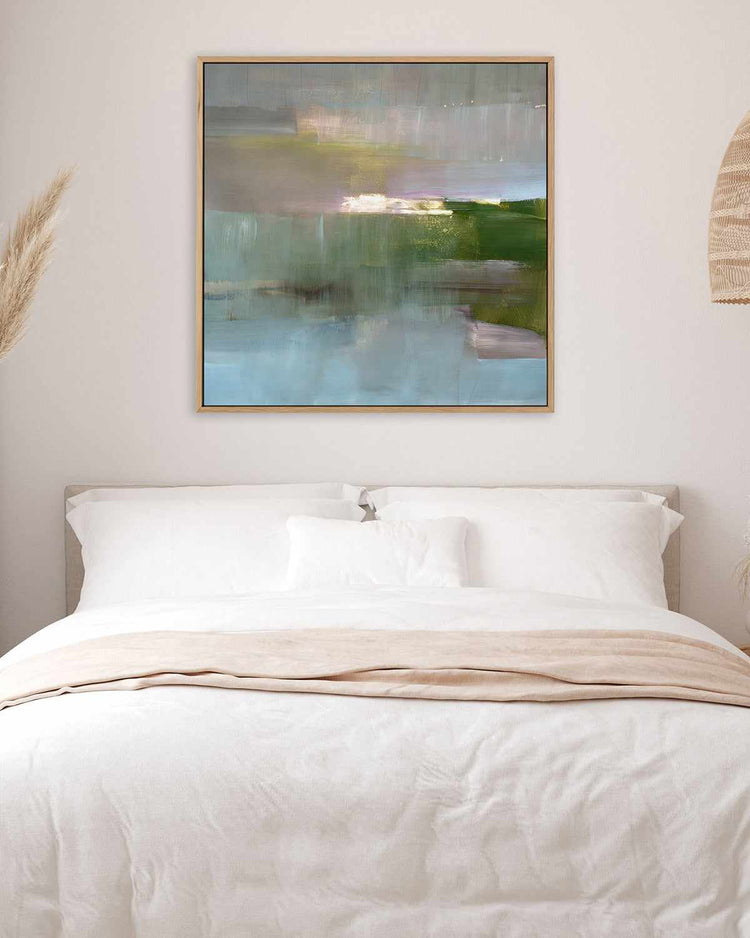 Spatial Composition SQ I by Stephane Villafane | Framed Canvas Art Print