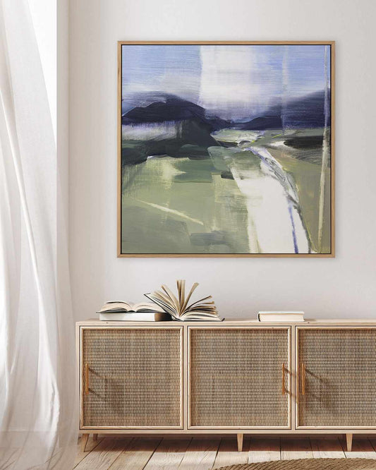 Spatial Composition SQ II by Stephane Villafane | Framed Canvas Art Print