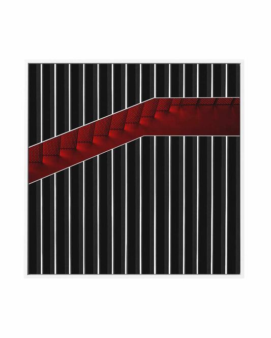 Staircase in the Gift Box | Framed Canvas Art Print