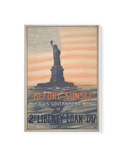 Statue of Liberty Vintage Poster | Framed Canvas Art Print