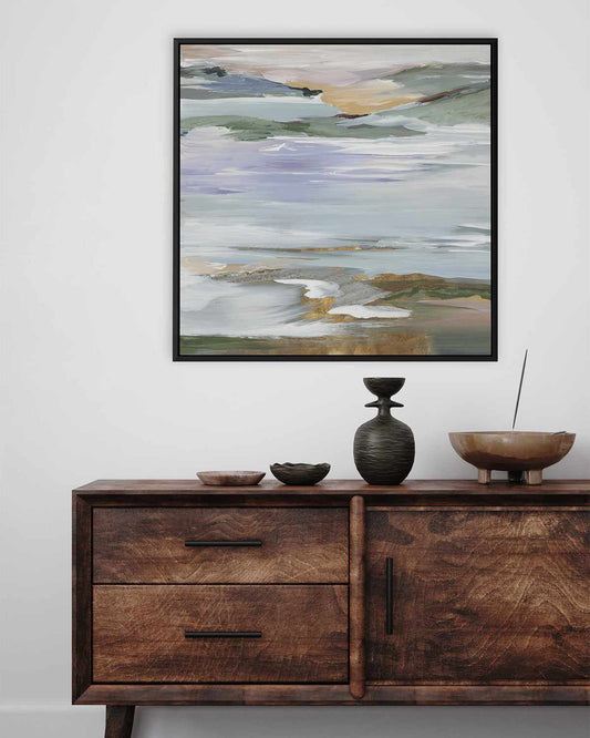 The Silent Fountain II | Framed Canvas Art Print