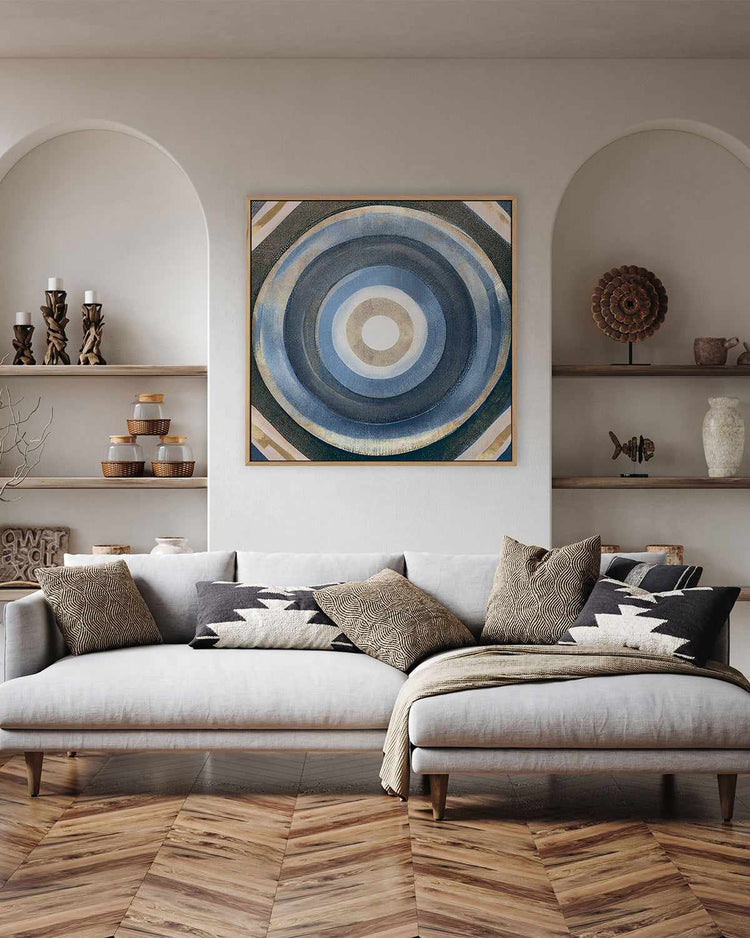 Tribal Circle III | Framed Canvas Art Print