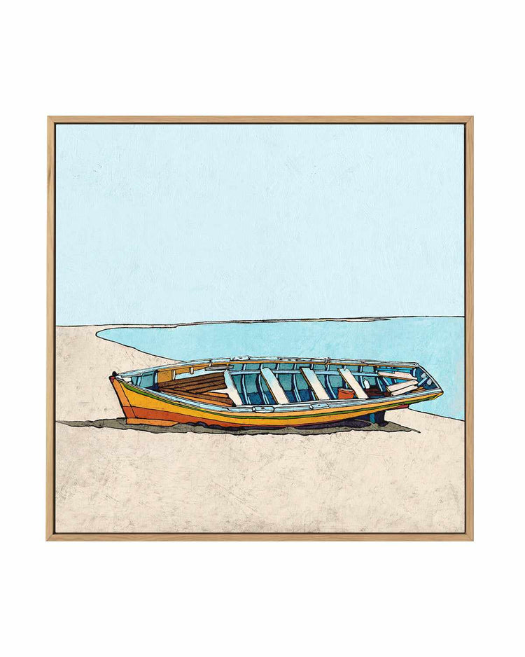 Under Clear Sky | Framed Canvas Art Print