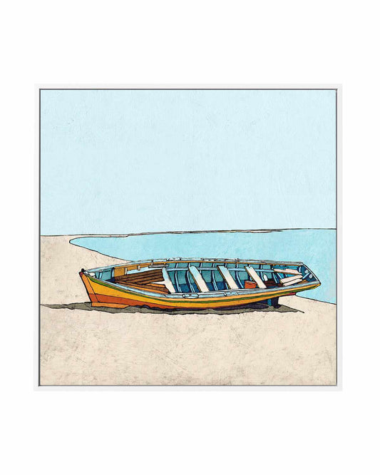 Under Clear Sky | Framed Canvas Art Print