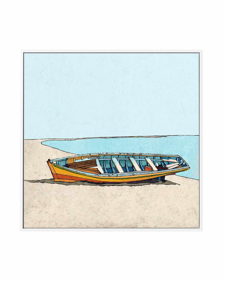 Under Clear Sky | Framed Canvas Art Print