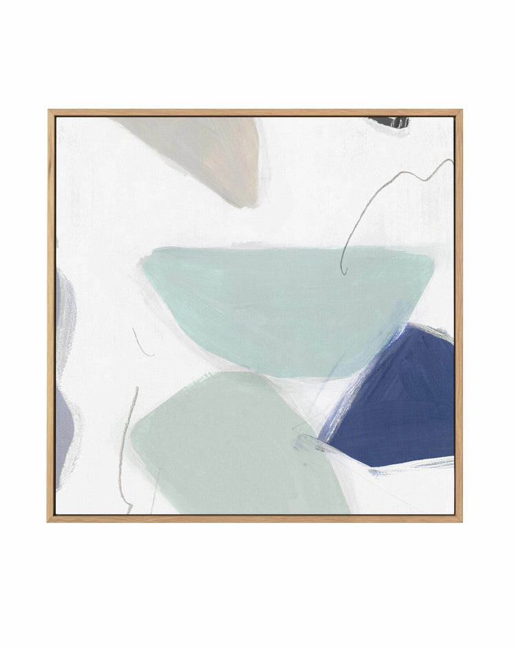 Blue Formes No 1 SQ Framed Canvas-CANVAS-You can shop wall art online with CANVAS Art Print Co for everything from abstract art to fun kids wall art. Our beautiful modern art prints and canvas art are available from large canvas prints to wall art paintings and our proudly Australian artwork collection offers only the highest quality framed large wall art and canvas art Australia - You can buy fashion photography prints or Hampton print posters and paintings on canvas from CANVAS Art Print Co and have the