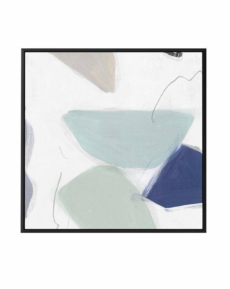 Blue Formes No 1 SQ Framed Canvas-CANVAS-You can shop wall art online with CANVAS Art Print Co for everything from abstract art to fun kids wall art. Our beautiful modern art prints and canvas art are available from large canvas prints to wall art paintings and our proudly Australian artwork collection offers only the highest quality framed large wall art and canvas art Australia - You can buy fashion photography prints or Hampton print posters and paintings on canvas from CANVAS Art Print Co and have the
