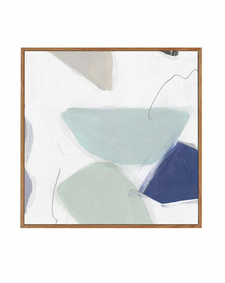 Blue Formes No 1 SQ Framed Canvas-CANVAS-You can shop wall art online with CANVAS Art Print Co for everything from abstract art to fun kids wall art. Our beautiful modern art prints and canvas art are available from large canvas prints to wall art paintings and our proudly Australian artwork collection offers only the highest quality framed large wall art and canvas art Australia - You can buy fashion photography prints or Hampton print posters and paintings on canvas from CANVAS Art Print Co and have the