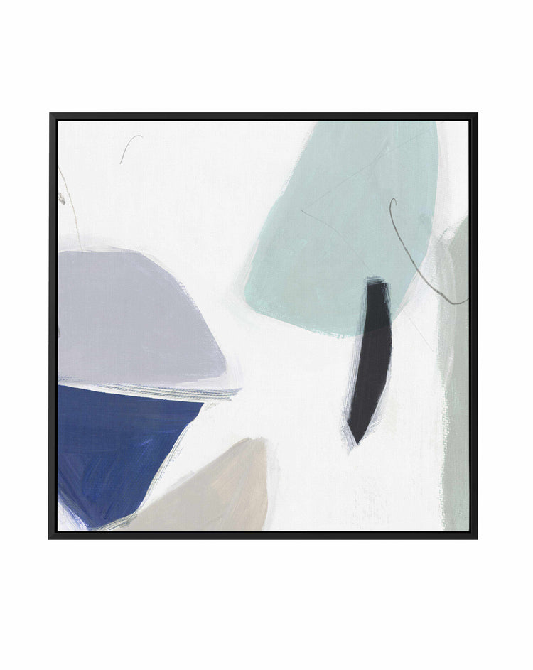 Blue Formes No 2 SQ Framed Canvas-CANVAS-You can shop wall art online with CANVAS Art Print Co for everything from abstract art to fun kids wall art. Our beautiful modern art prints and canvas art are available from large canvas prints to wall art paintings and our proudly Australian artwork collection offers only the highest quality framed large wall art and canvas art Australia - You can buy fashion photography prints or Hampton print posters and paintings on canvas from CANVAS Art Print Co and have the