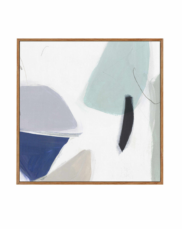 Blue Formes No 2 SQ Framed Canvas-CANVAS-You can shop wall art online with CANVAS Art Print Co for everything from abstract art to fun kids wall art. Our beautiful modern art prints and canvas art are available from large canvas prints to wall art paintings and our proudly Australian artwork collection offers only the highest quality framed large wall art and canvas art Australia - You can buy fashion photography prints or Hampton print posters and paintings on canvas from CANVAS Art Print Co and have the