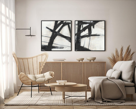 Duo No 2 SQ Framed Canvas-CANVAS-You can shop wall art online with CANVAS Art Print Co for everything from abstract art to fun kids wall art. Our beautiful modern art prints and canvas art are available from large canvas prints to wall art paintings and our proudly Australian artwork collection offers only the highest quality framed large wall art and canvas art Australia - You can buy fashion photography prints or Hampton print posters and paintings on canvas from CANVAS Art Print Co and have them delive