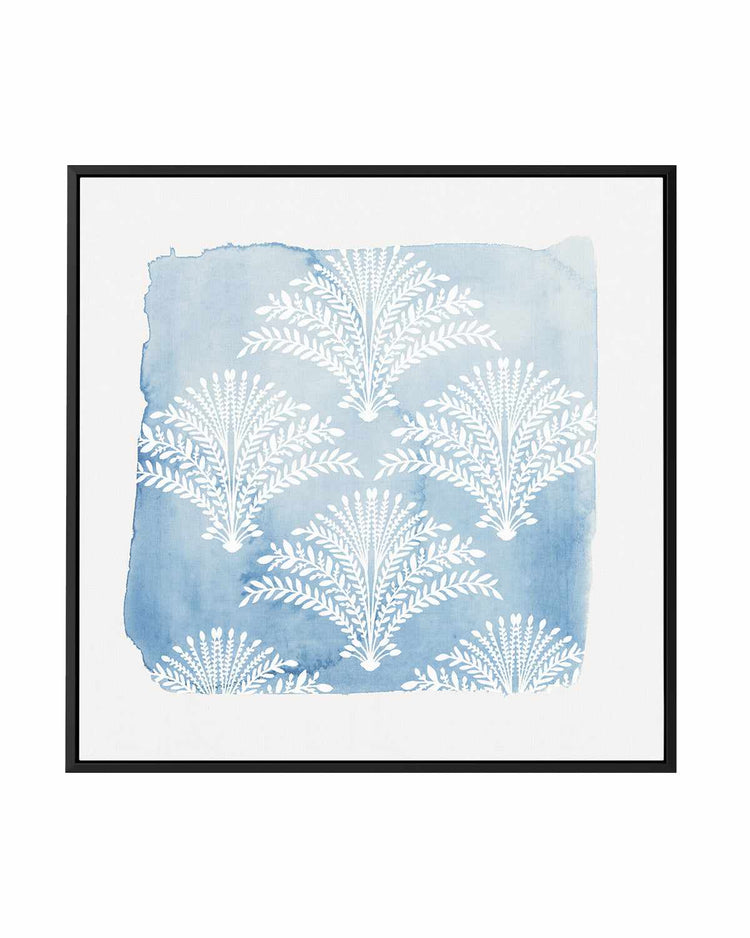Following Blue | Framed Canvas Art Print