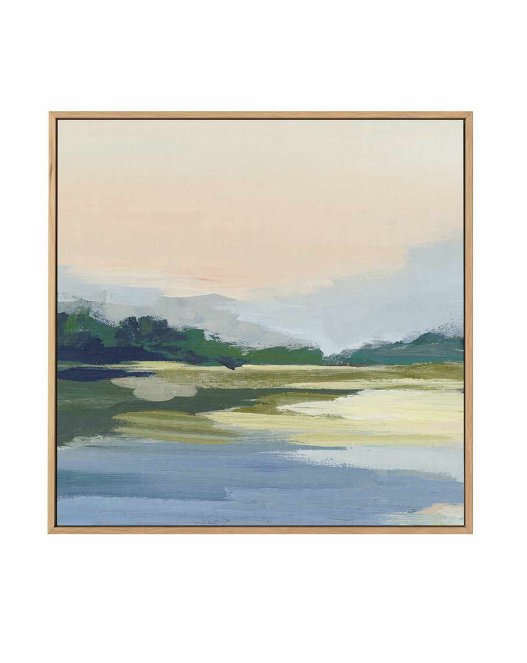 Forest Sunset View I | Framed Canvas Art Print