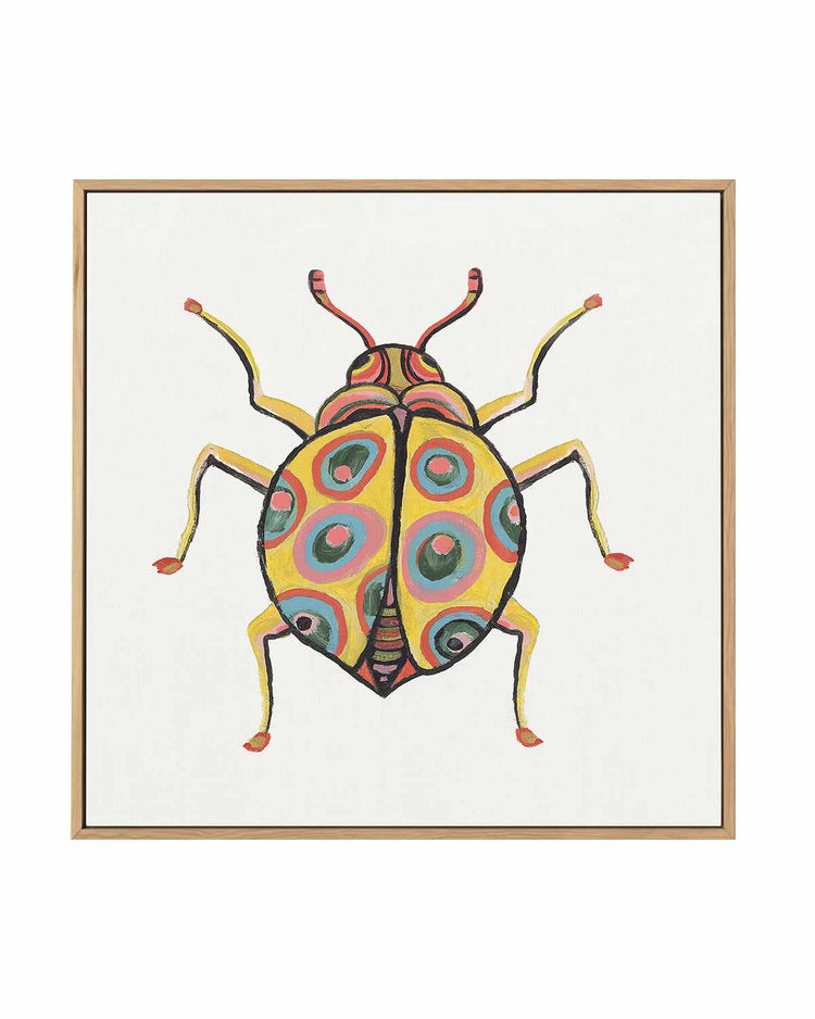 Golden Beetle | Framed Canvas Art Print