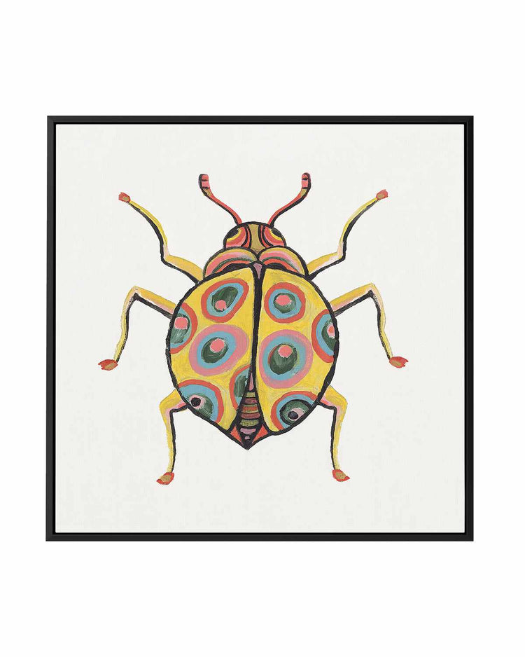 Golden Beetle | Framed Canvas Art Print