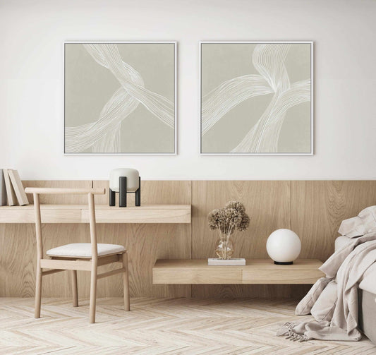 Linear Movement I SQ Framed Canvas-CANVAS-You can shop wall art online with CANVAS Art Print Co for everything from abstract art to fun kids wall art. Our beautiful modern art prints and canvas art are available from large canvas prints to wall art paintings and our proudly Australian artwork collection offers only the highest quality framed large wall art and canvas art Australia - You can buy fashion photography prints or Hampton print posters and paintings on canvas from CANVAS Art Print Co and have th