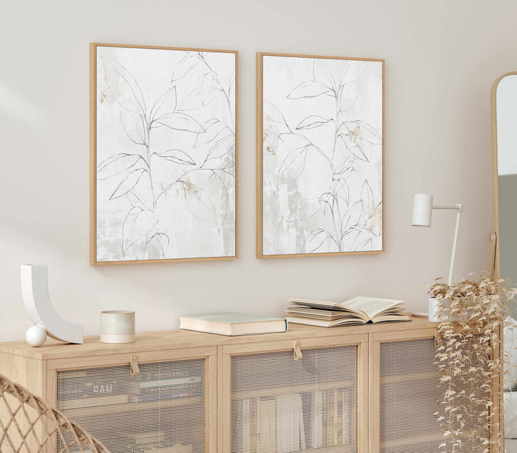 Neutral Botanic II | Framed Canvas-CANVAS-You can shop wall art online with CANVAS Art Print Co for everything from abstract art to fun kids wall art. Our beautiful modern art prints and canvas art are available from large canvas prints to wall art paintings and our proudly Australian artwork collection offers only the highest quality framed large wall art and canvas art Australia - You can buy fashion photography prints or Hampton print posters and paintings on canvas from CANVAS Art Print Co and have th