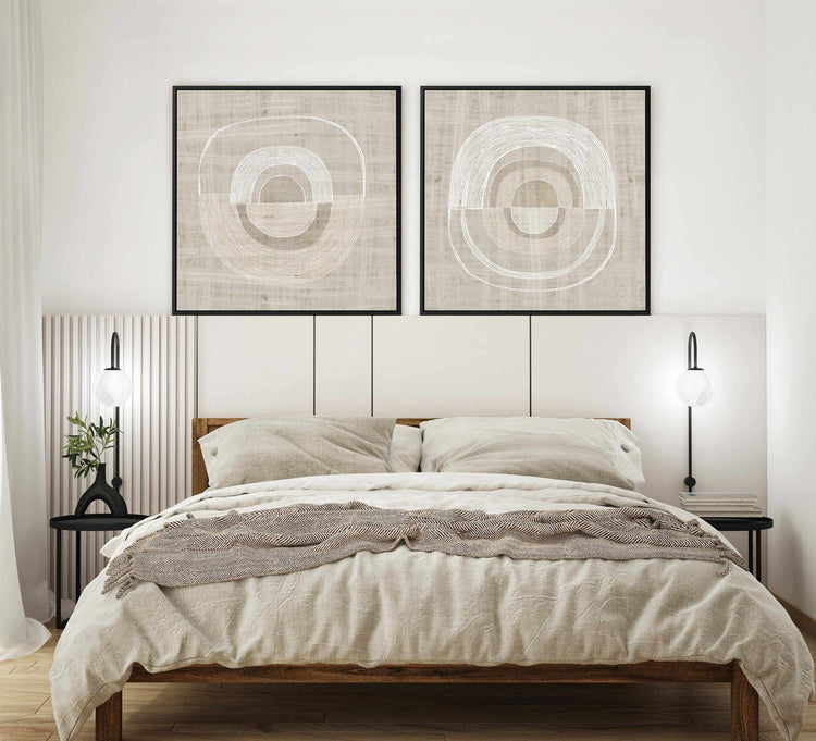 Neutral Lines I SQ Framed Canvas-CANVAS-You can shop wall art online with CANVAS Art Print Co for everything from abstract art to fun kids wall art. Our beautiful modern art prints and canvas art are available from large canvas prints to wall art paintings and our proudly Australian artwork collection offers only the highest quality framed large wall art and canvas art Australia - You can buy fashion photography prints or Hampton print posters and paintings on canvas from CANVAS Art Print Co and have them