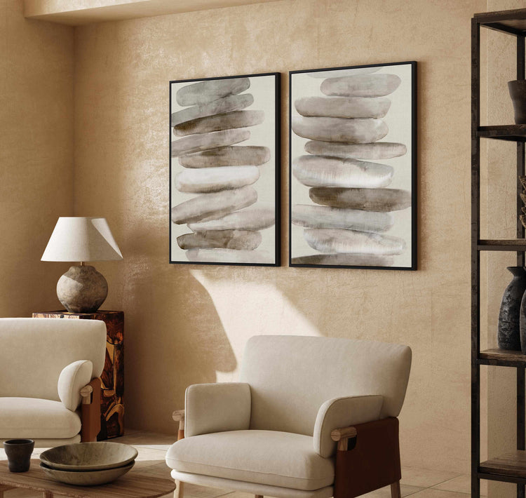 Pebble II | Framed Canvas-CANVAS-You can shop wall art online with CANVAS Art Print Co for everything from abstract art to fun kids wall art. Our beautiful modern art prints and canvas art are available from large canvas prints to wall art paintings and our proudly Australian artwork collection offers only the highest quality framed large wall art and canvas art Australia - You can buy fashion photography prints or Hampton print posters and paintings on canvas from CANVAS Art Print Co and have them delive