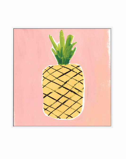 Pineapple SQ Framed Canvas-CANVAS-You can shop wall art online with CANVAS Art Print Co for everything from abstract art to fun kids wall art. Our beautiful modern art prints and canvas art are available from large canvas prints to wall art paintings and our proudly Australian artwork collection offers only the highest quality framed large wall art and canvas art Australia - You can buy fashion photography prints or Hampton print posters and paintings on canvas from CANVAS Art Print Co and have them deliv