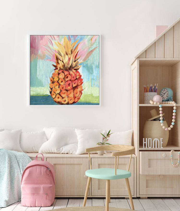 Pineapple Study No 1 SQ Framed Canvas-CANVAS-You can shop wall art online with CANVAS Art Print Co for everything from abstract art to fun kids wall art. Our beautiful modern art prints and canvas art are available from large canvas prints to wall art paintings and our proudly Australian artwork collection offers only the highest quality framed large wall art and canvas art Australia - You can buy fashion photography prints or Hampton print posters and paintings on canvas from CANVAS Art Print Co and have