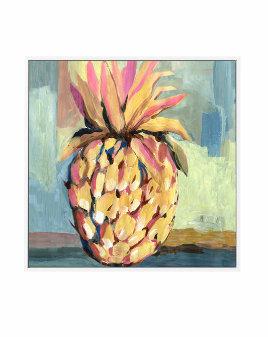 Pineapple Study No 2 SQ Framed Canvas-CANVAS-You can shop wall art online with CANVAS Art Print Co for everything from abstract art to fun kids wall art. Our beautiful modern art prints and canvas art are available from large canvas prints to wall art paintings and our proudly Australian artwork collection offers only the highest quality framed large wall art and canvas art Australia - You can buy fashion photography prints or Hampton print posters and paintings on canvas from CANVAS Art Print Co and have